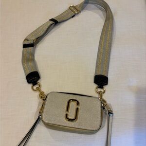 Marc Jacobs Gold and Cream Crossbody Bag